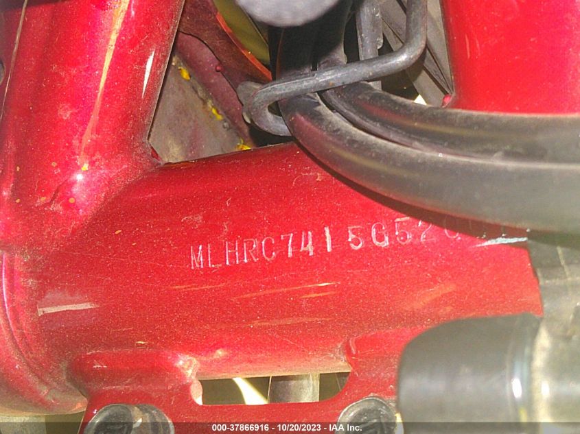 2016 HONDA CBR650 F - MLHRC7415G5200151