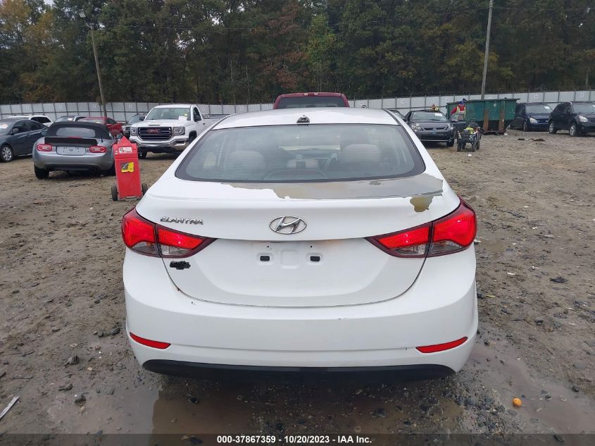 2016 HYUNDAI ELANTRA SE - 5NPDH4AE6GH665817