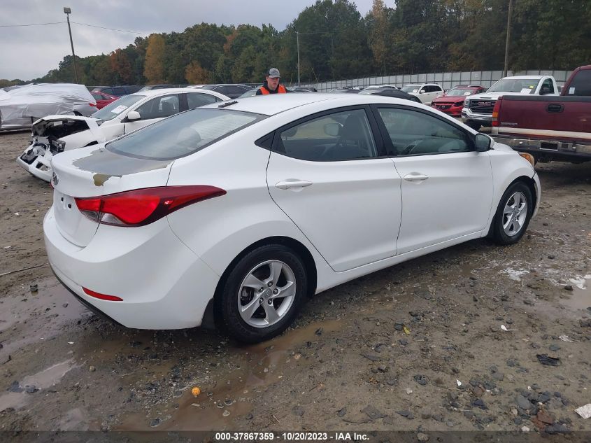 2016 HYUNDAI ELANTRA SE - 5NPDH4AE6GH665817