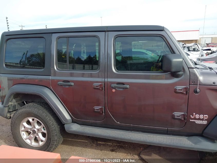 2018 JEEP WRANGLER UNLIMITED SPORT - 1C4HJXDN7JW329548