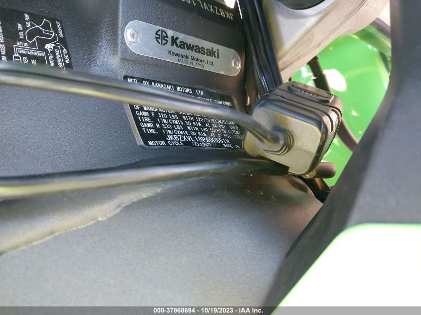 2023 KAWASAKI ZX1002 L JKBZXVL18PA008619