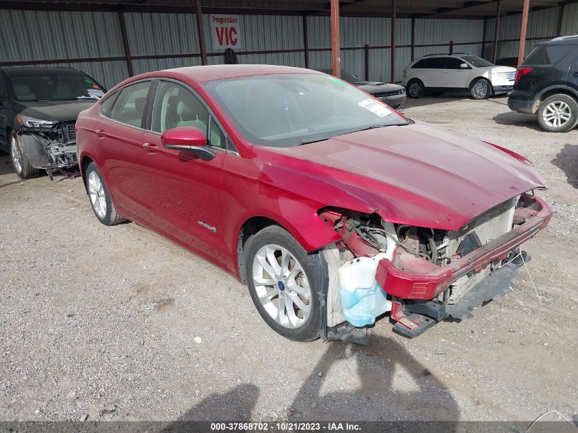 3FA6P0LU8KR256917 FORD FUSION HYBRID SE 2019