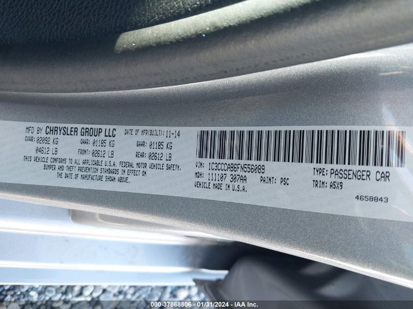 2015 CHRYSLER 200 LIMITED - 1C3CCCAB6FN556089