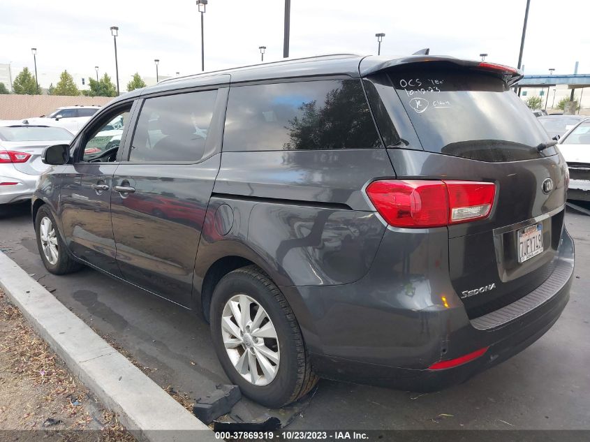 2016 KIA SEDONA LX - KNDMB5C1XG6183945