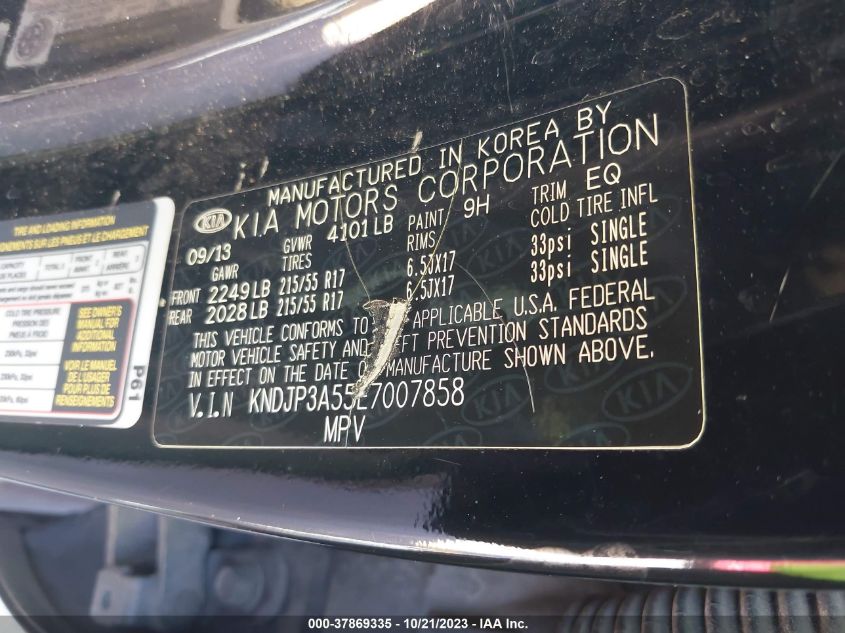 2014 KIA SOUL + - KNDJP3A55E7007858