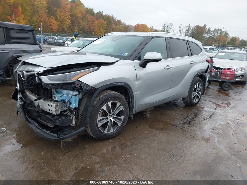 VIN 5TDGZRBHXMS534444 2021 TOYOTA HIGHLANDER XLE