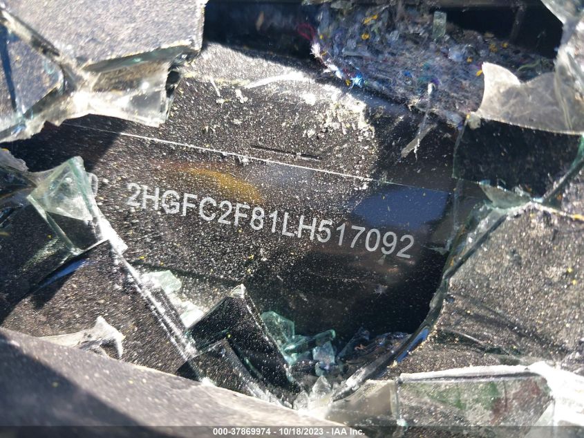 2020 HONDA CIVIC SPORT - 2HGFC2F81LH517092