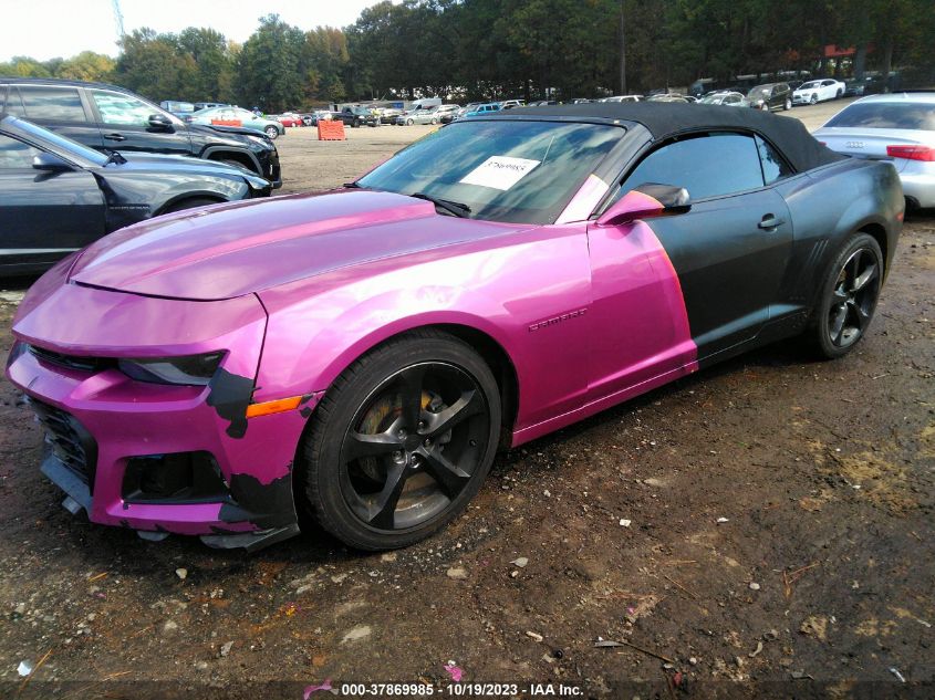 2015 CHEVROLET CAMARO LT - 2G1FD3D37F9294265