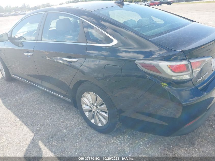 2016 HYUNDAI SONATA HYBRID SE - KMHE24L10GA038467