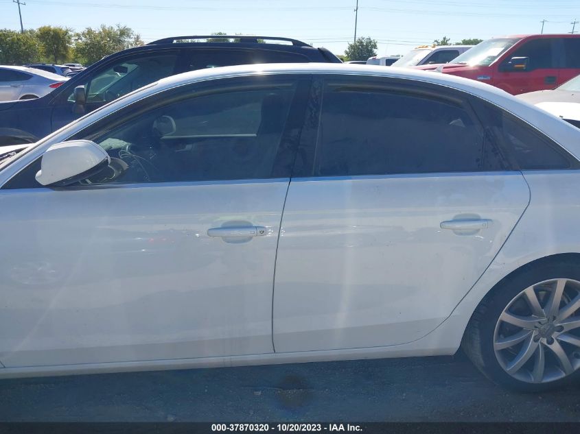 2013 AUDI A4 PREMIUM PLUS - WAUFFAFL7DN034314