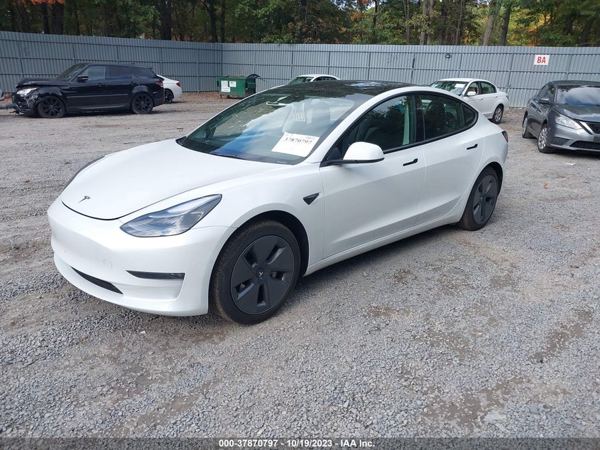 VIN 5YJ3E1EB3NF307489 2022 TESLA MODEL 3 LONG RANGE