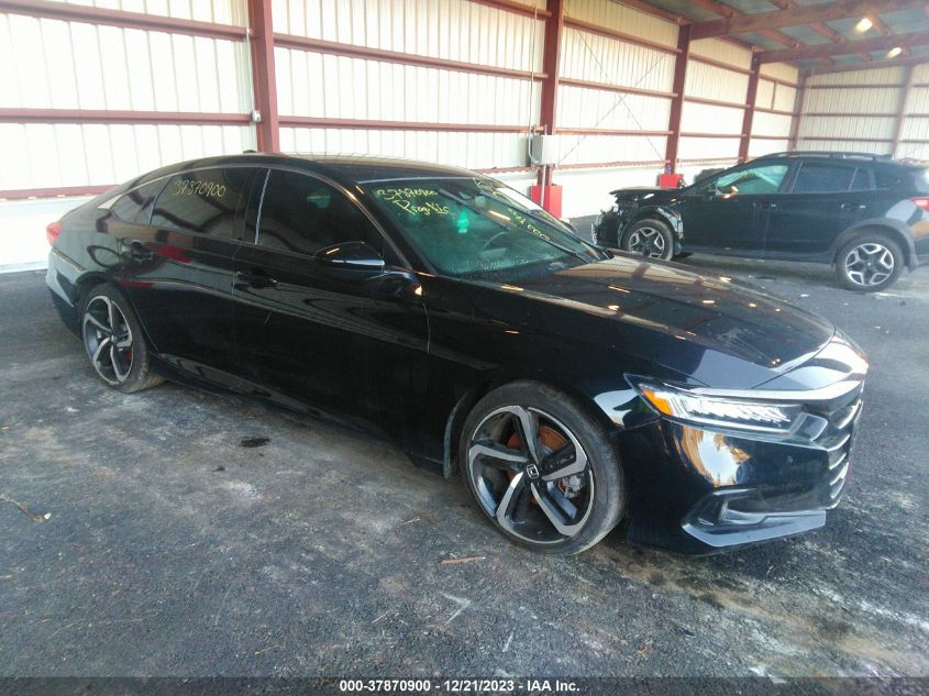 2022 HONDA ACCORD SPORT - 1HGCV1F37NA072256