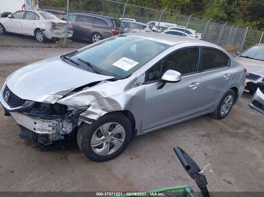 2013 HONDA CIVIC SDN LX 2HGFB2F52DH593723