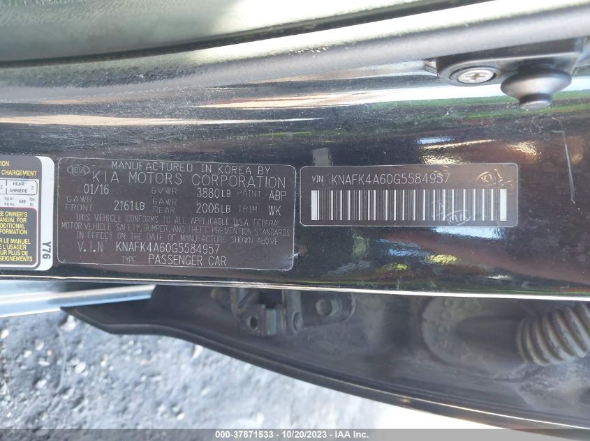 2016 KIA FORTE LX - KNAFK4A60G5584957