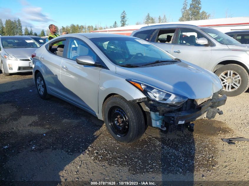 2016 HYUNDAI ELANTRA SE - 5NPDH4AEXGH773373