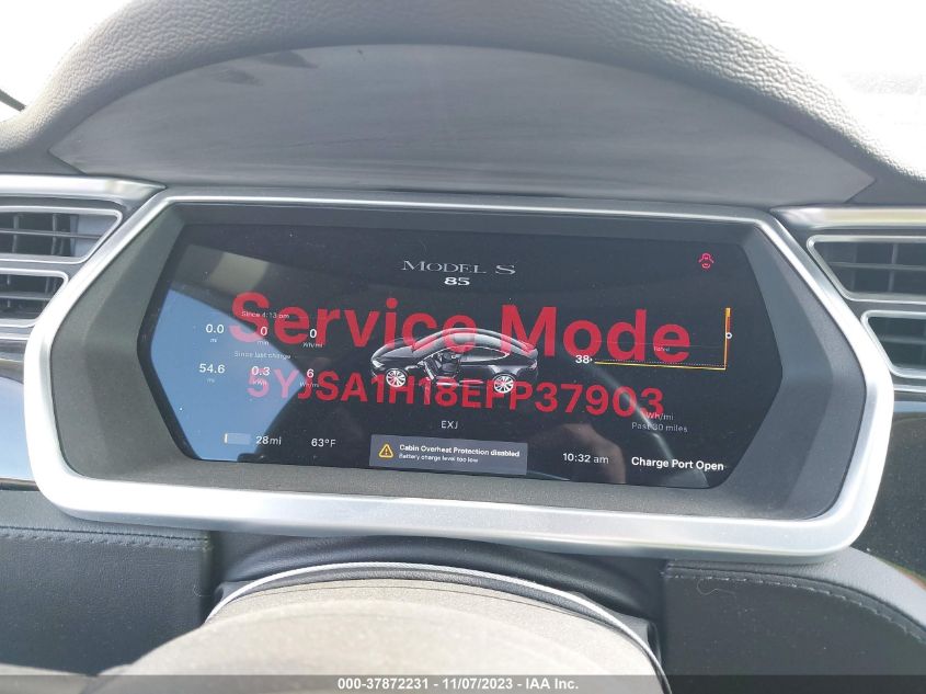 2014 TESLA MODEL S - 5YJSA1H18EFP37903
