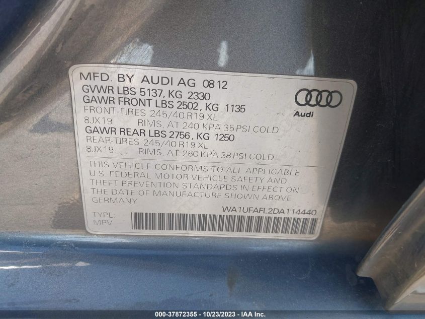 2013 AUDI ALLROAD PREMIUM PLUS - WA1UFAFL2DA114440