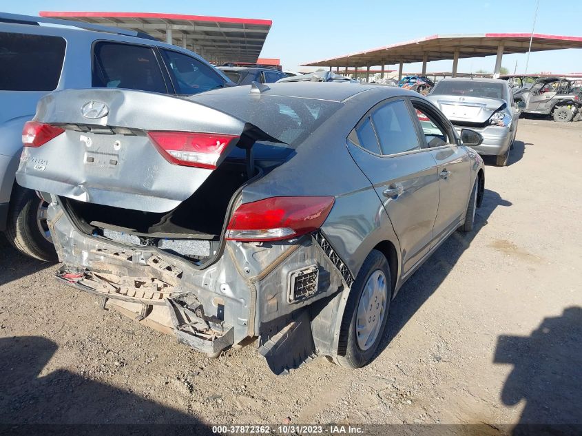 2017 HYUNDAI ELANTRA SE - KMHD74LFXHU162822