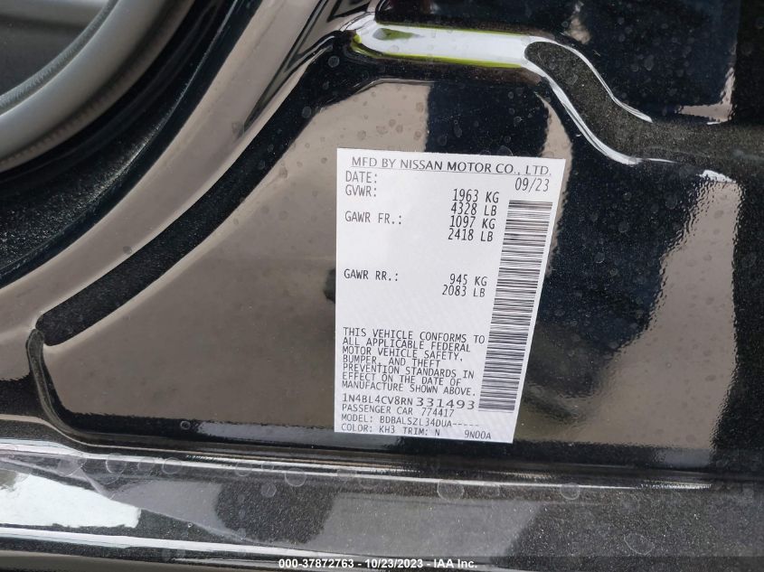 2024 NISSAN ALTIMA 2.5 SR - 1N4BL4CV8RN331493