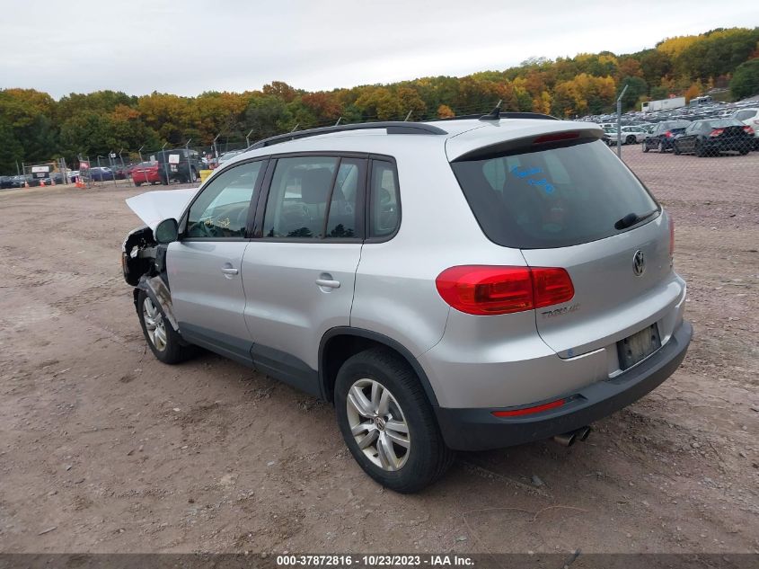 2017 VOLKSWAGEN TIGUAN - WVGBV7AX7HK007263