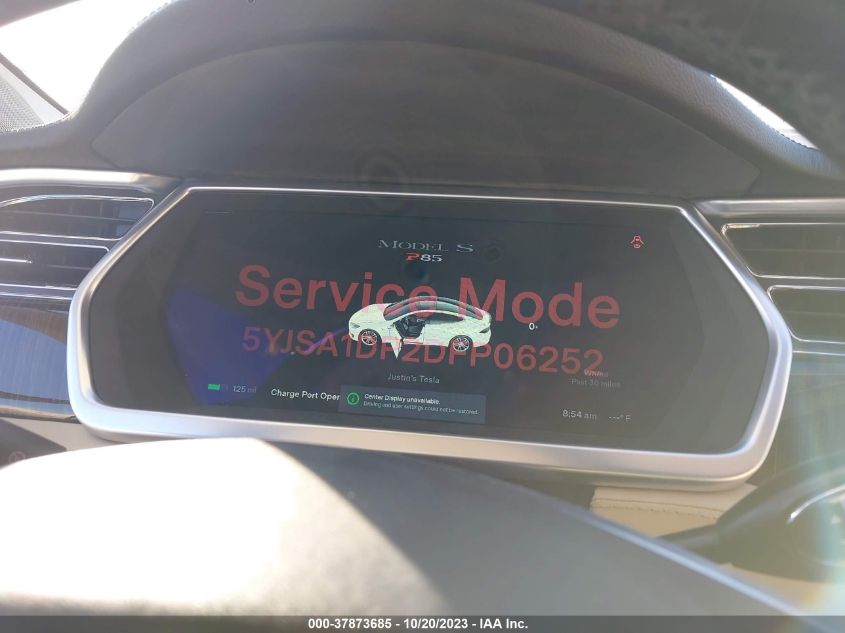 2013 TESLA MODEL S PERFORMANCE - 5YJSA1DP2DFP06252
