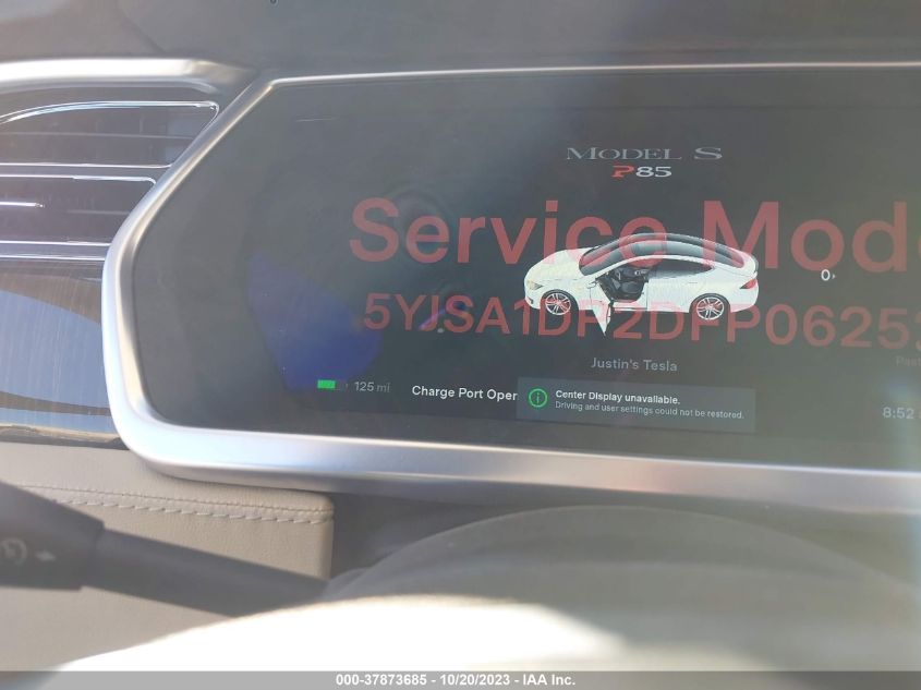 2013 TESLA MODEL S PERFORMANCE - 5YJSA1DP2DFP06252