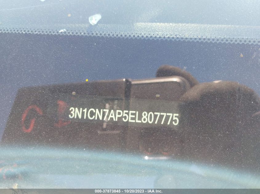 2014 NISSAN VERSA SV - 3N1CN7AP5EL807775
