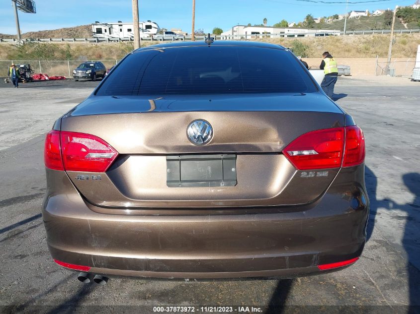 2013 VOLKSWAGEN JETTA SEDAN SE W/CONVENIENCE 3VWDX7AJXDM306815