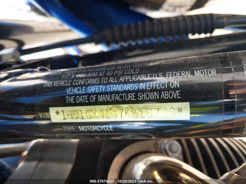 2007 HARLEY-DAVIDSON FXDBI 1HD1GX4187K316786