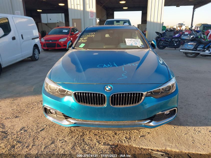 2019 BMW 430I GRAN COUPE WBA4J1C51KBM18003