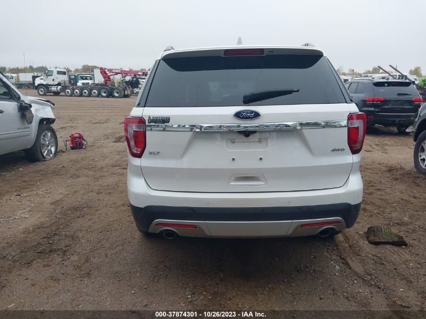 VIN 1FM5K8D85HGA22749 2017 FORD EXPLORER XLT