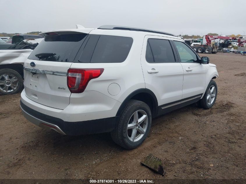 VIN 1FM5K8D85HGA22749 2017 FORD EXPLORER XLT