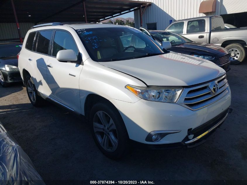 2013 TOYOTA HIGHLANDER LIMITED - 5TDDK3EH9DS275042