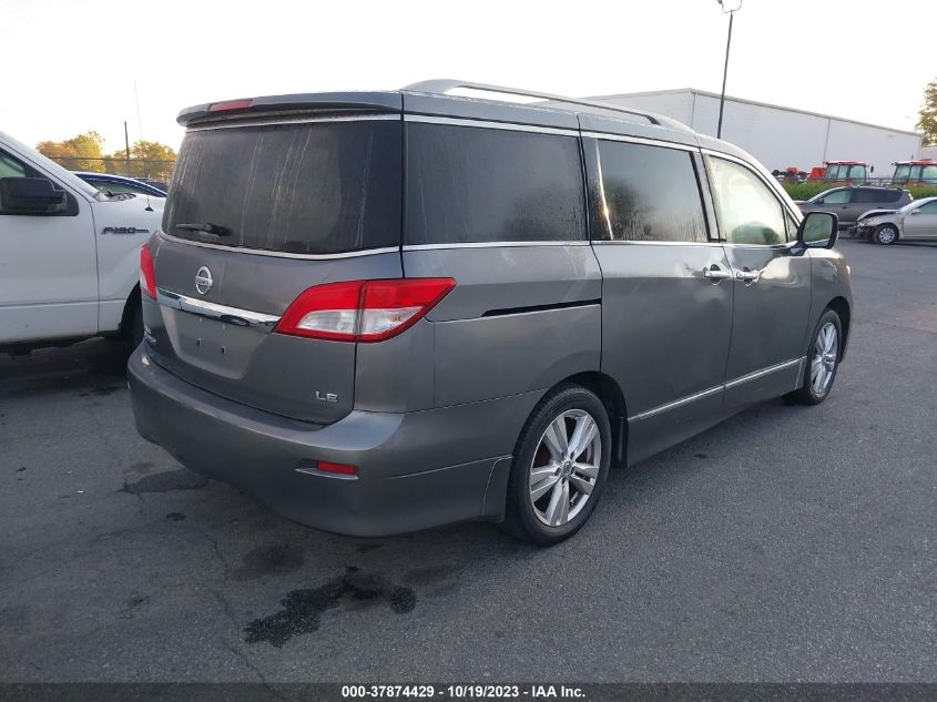 2014 NISSAN QUEST S/SV/SL/LE - JN8AE2KP1E9106587