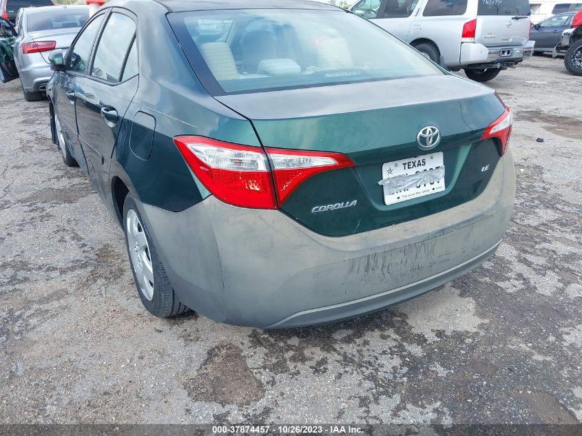 2014 TOYOTA COROLLA L/LE/S/S PLUS/LE PLUS - 5YFBURHE4EP124187
