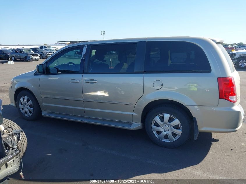 2014 DODGE GRAND CARAVAN SE - 2C4RDGBG6ER411012