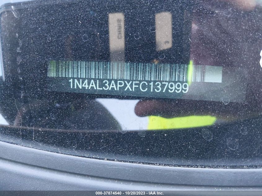 2015 NISSAN ALTIMA 2.5 S - 1N4AL3APXFC137999