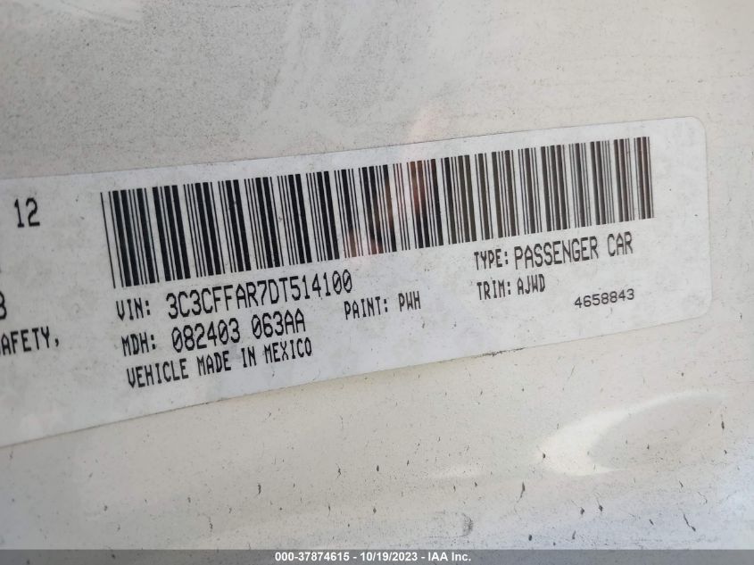 2013 FIAT 500 POP - 3C3CFFAR7DT514100