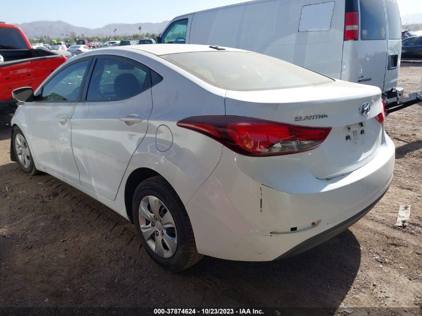 2016 HYUNDAI ELANTRA SE/SPORT/LIMITED - 5NPDH4AE9GH741899