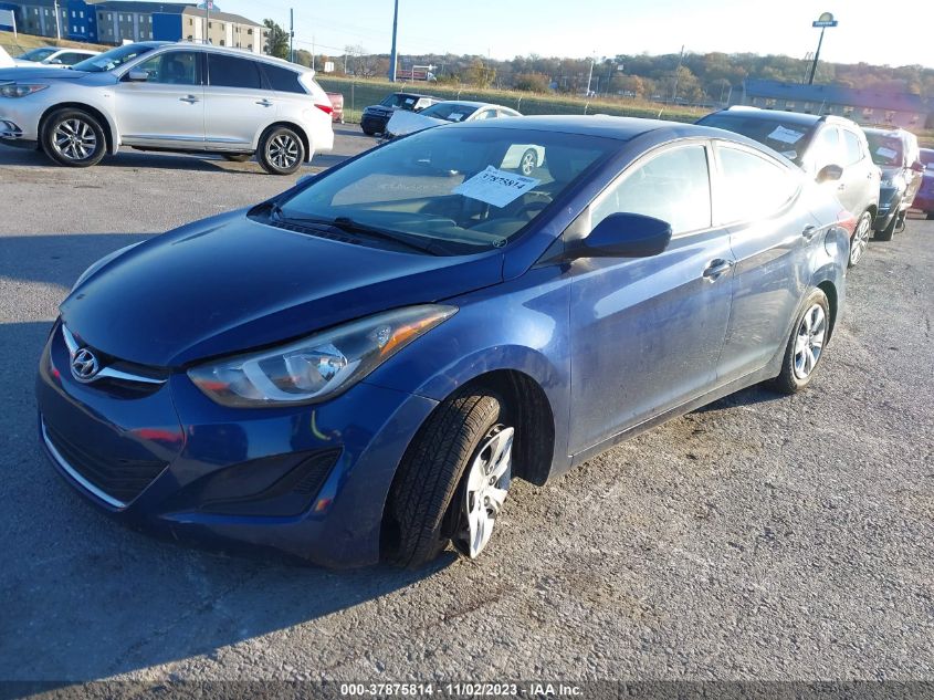 2016 HYUNDAI ELANTRA SE/SPORT/LIMITED - 5NPDH4AE8GH765630