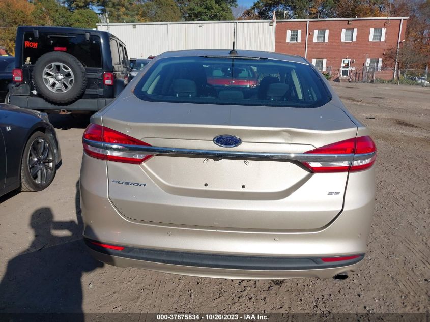 2017 FORD FUSION SE - 3FA6P0H74HR110509