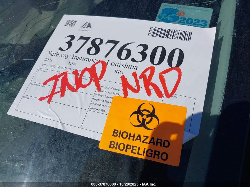 2021 KIA RIO LX - 3KPA24AD7ME412792