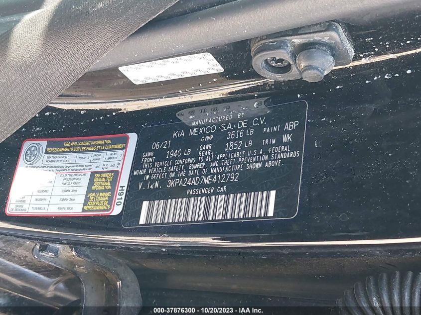 2021 KIA RIO LX - 3KPA24AD7ME412792