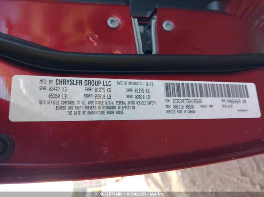 2014 CHRYSLER 300C 2C3CCAET5EH105699
