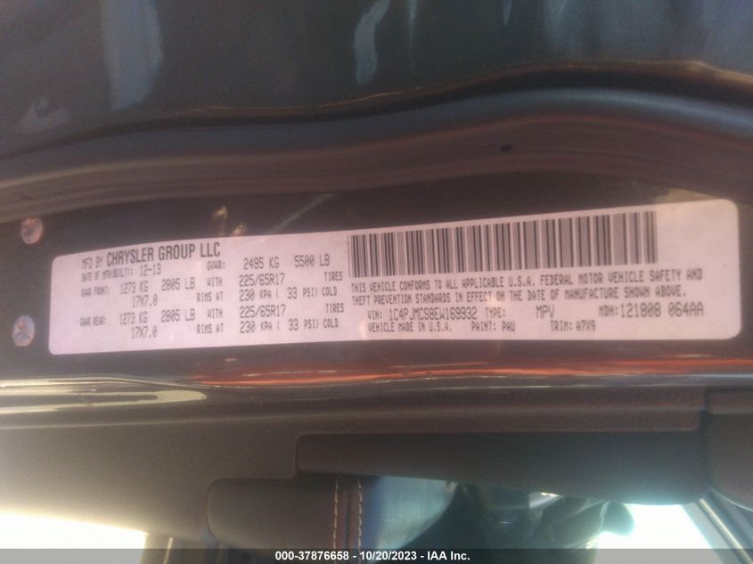2014 JEEP CHEROKEE LATITUDE - 1C4PJMCS8EW169932