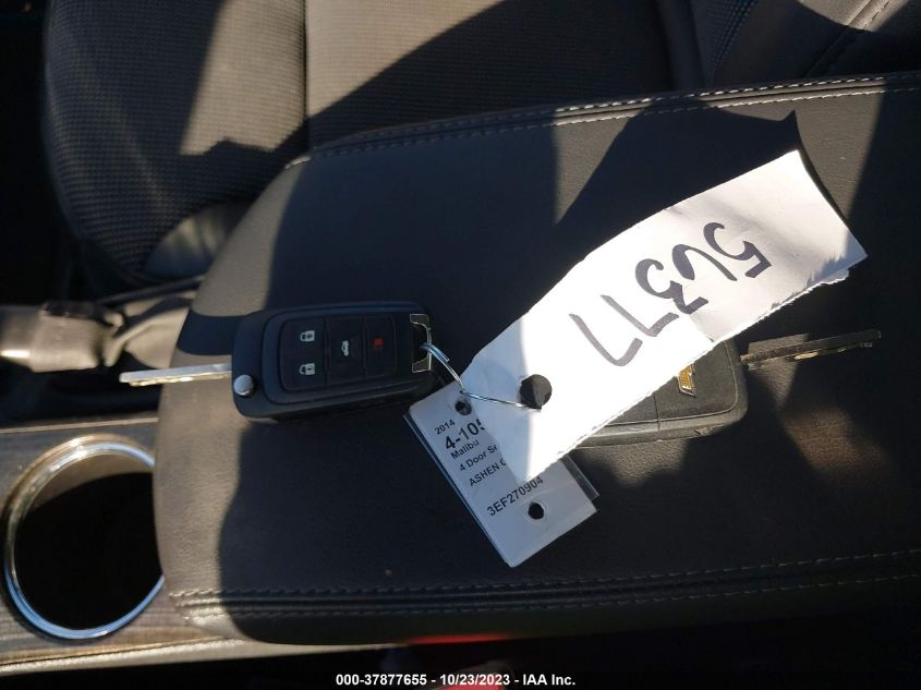 2014 CHEVROLET MALIBU LT - 1G11C5SL3EF270904