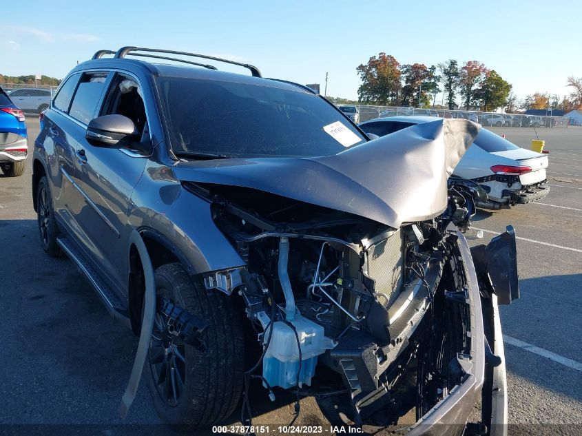 2019 TOYOTA HIGHLANDER SE/XLE - 5TDJZRFH5KS626784