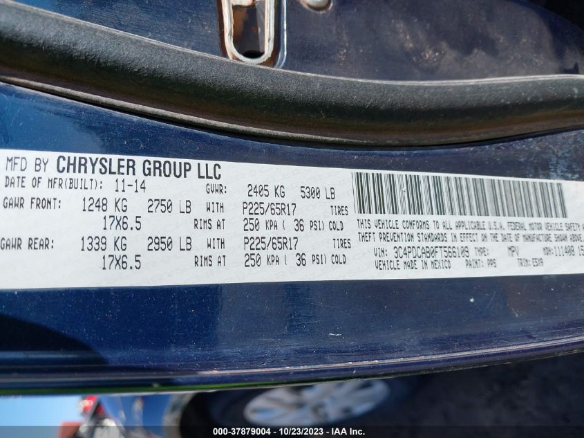 2015 DODGE JOURNEY AMERICAN VALUE PKG - 3C4PDCAB0FT566109
