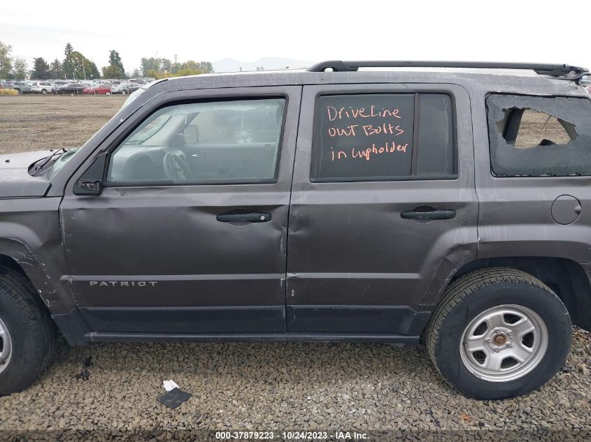 2017 JEEP PATRIOT SPORT - 1C4NJRBB7HD128889