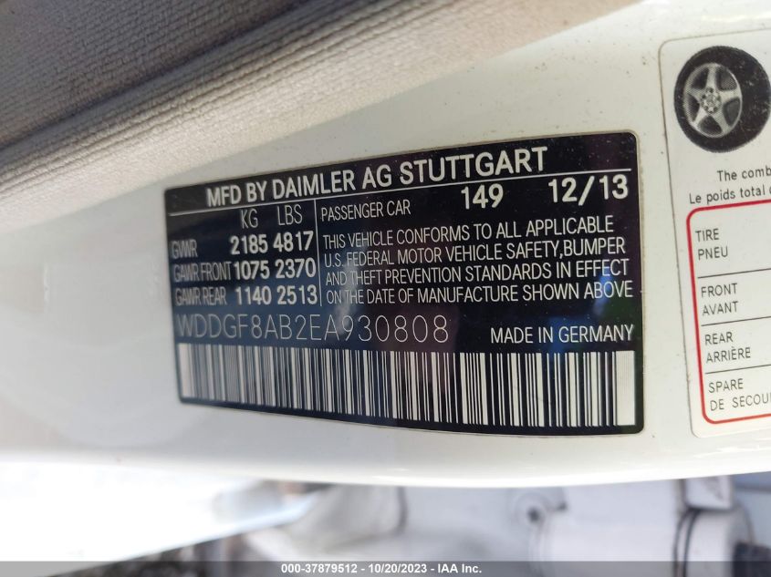 2014 MERCEDES-BENZ C 300 SPORT 4MATIC/LUXURY 4MATIC - WDDGF8AB2EA930808